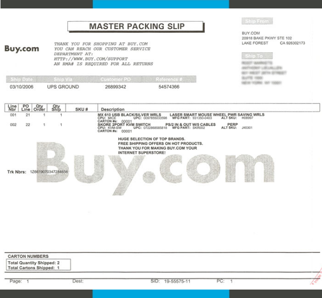 Packing-Slip